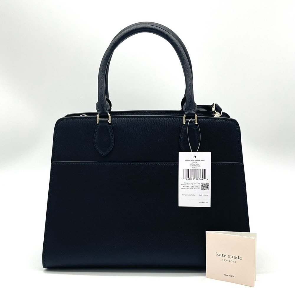Kate Spade Madison Medium Satchel Crossbody Bag Back - Picture 4 of 10